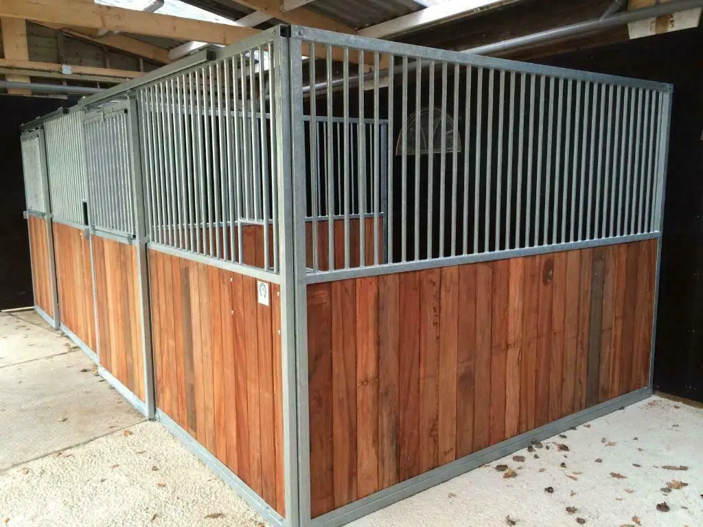 zijwand 3 meter half half met hardhout